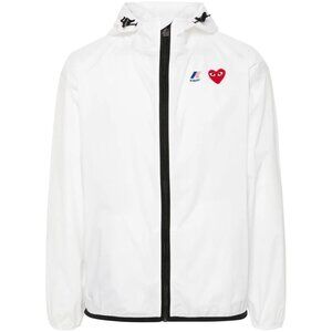 Comme Des Garçons Play x K-Way zipped hooded jacket